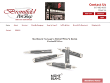 Tablet Screenshot of bromfieldpenshop.com